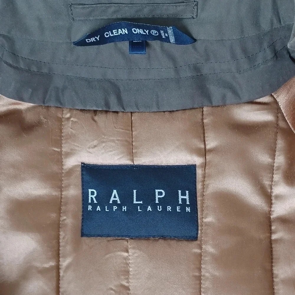 RALPH Lauren Trench Coat Removable Lining  Size 42 - Picture 7 of 12